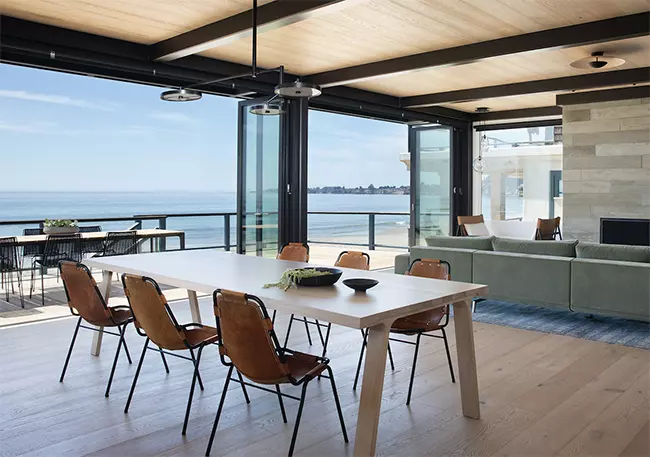 Vintage Les Arcs chairs in our Modern Beach House Project