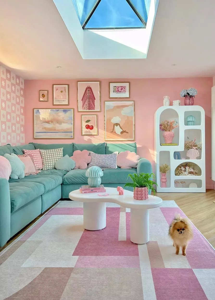 Danish pastel aesthetic Living Room