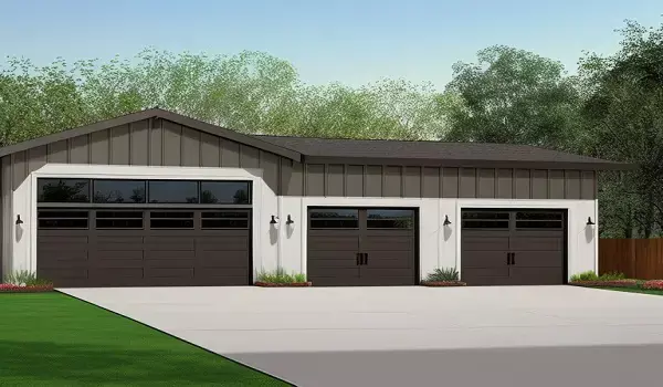 add garage to ranch style house