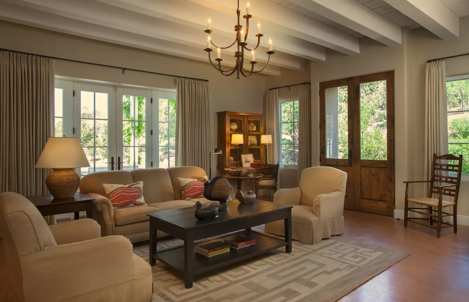 Colorful southwestern bedroom by Violante & Rochford Interiors