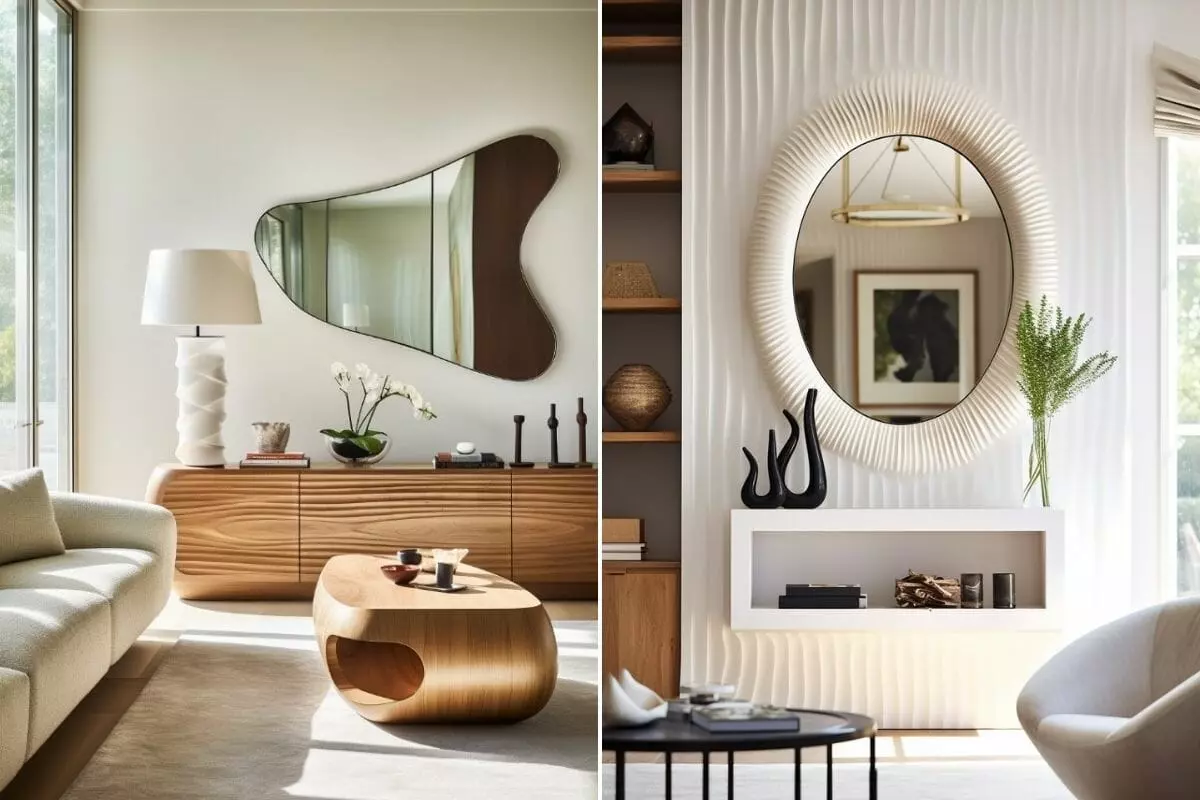 Mid-century modern as interior design trends 2024