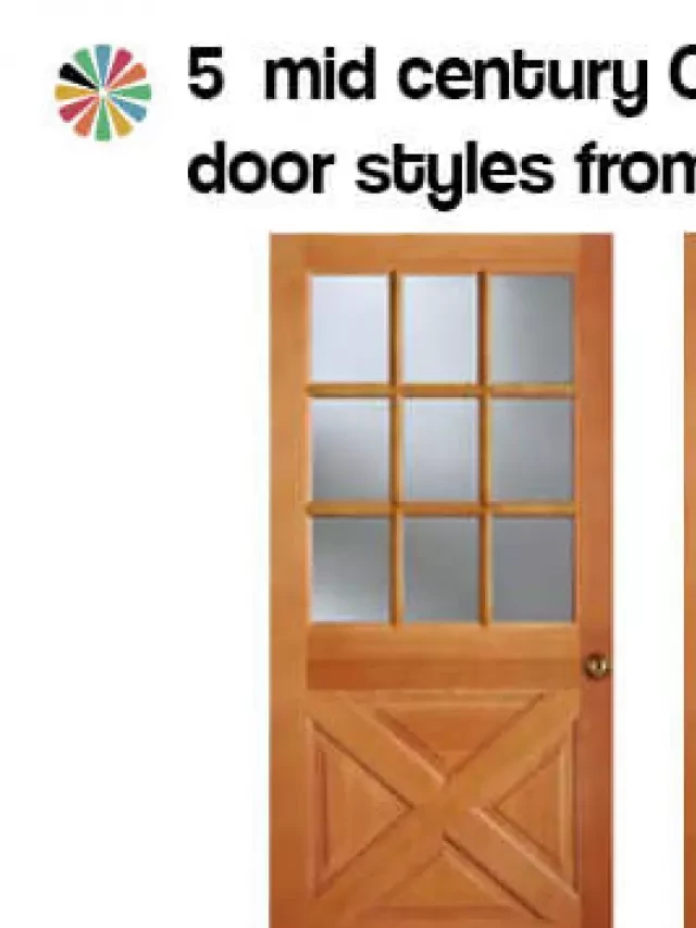   Colonial Style Front Doors for Mid Century Houses — Reviving Classic Elegance