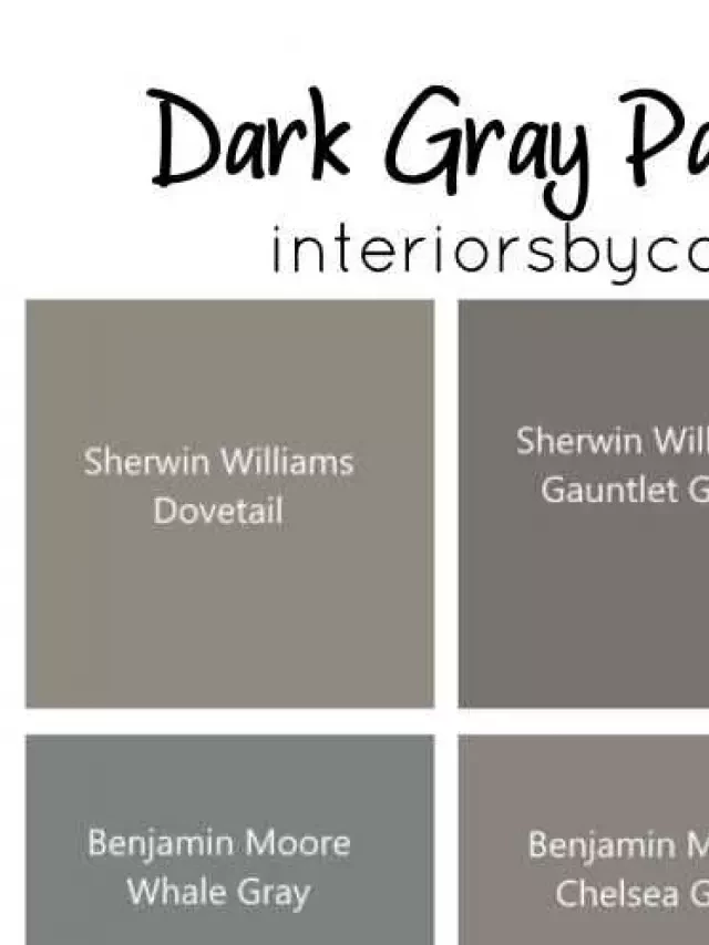   The Best Dark Gray Paint Colors for Your Home