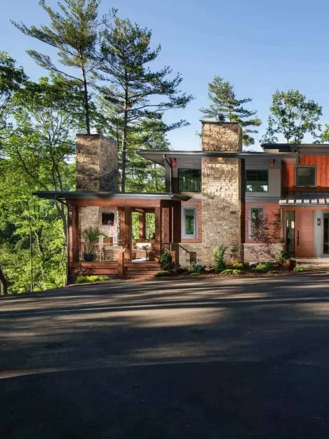   Inviting Modern Mountain Home: A Rustic Haven in North Carolina