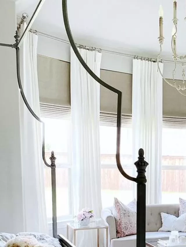   Layering Roman Shades with Curtains: A Cozy and Stylish Window Treatment