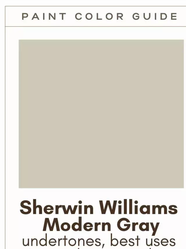   Sherwin Williams Modern Gray: A Cozy and Versatile Paint Color