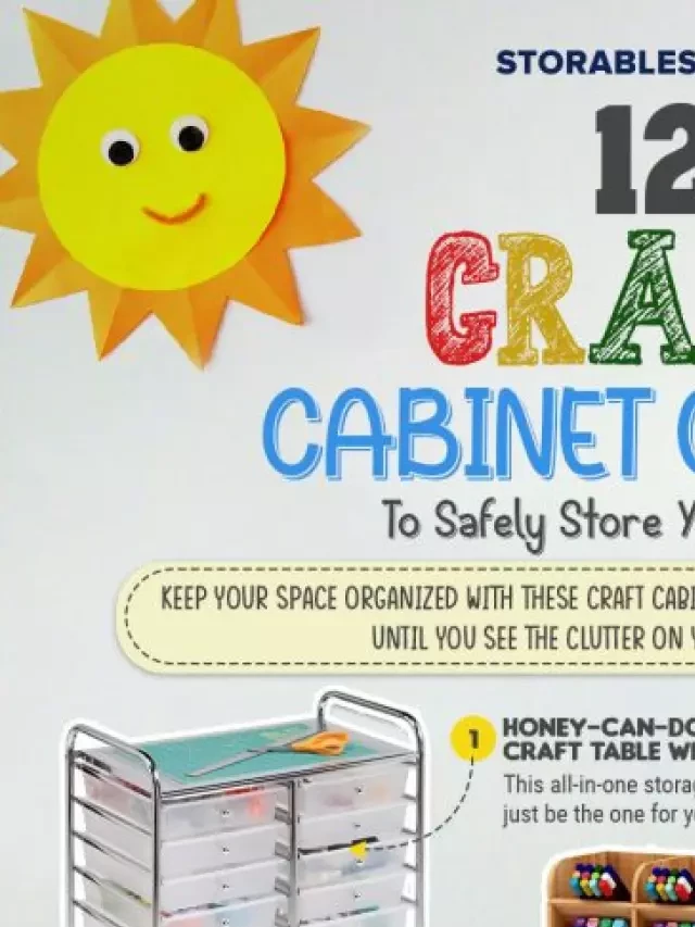   12 Craft Cabinet Options To Safely Store Your Supplies