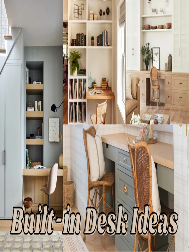   20 Chic and Inspiring Built-in Desk Ideas: Enhancing Workspaces in Style