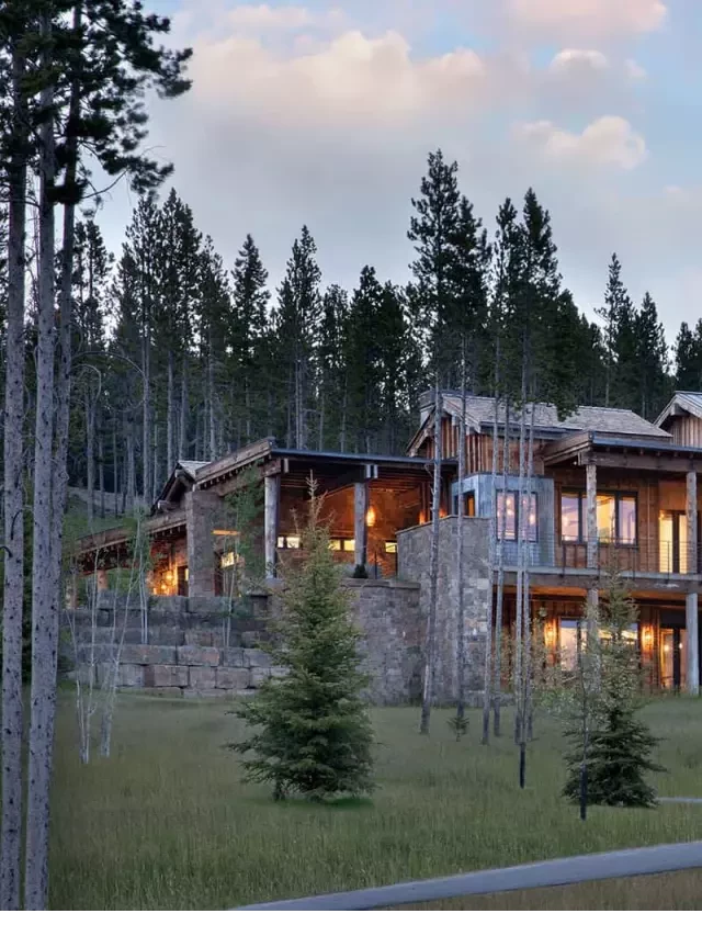   A Captivatingly Beautiful Modern Rustic Mountain Home in Big Sky Country