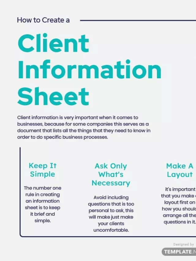   Client Information Sheet: The Ultimate Guide