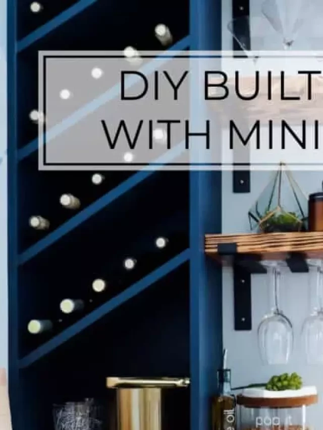   How to Build a DIY Built-In Bar with a Mini Fridge