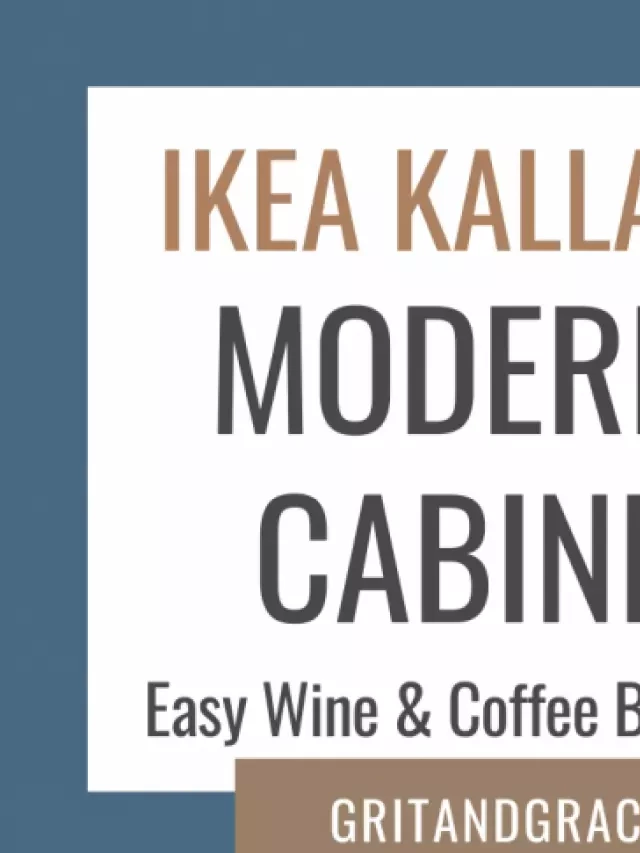   How to Create a Stunning Modern Bar Cabinet: A DIY Ikea Kallax Hack