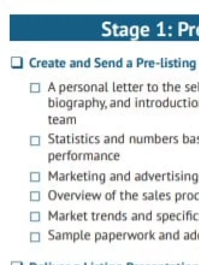   Real Estate Listing Checklist for Agents: Streamline the Sales Process