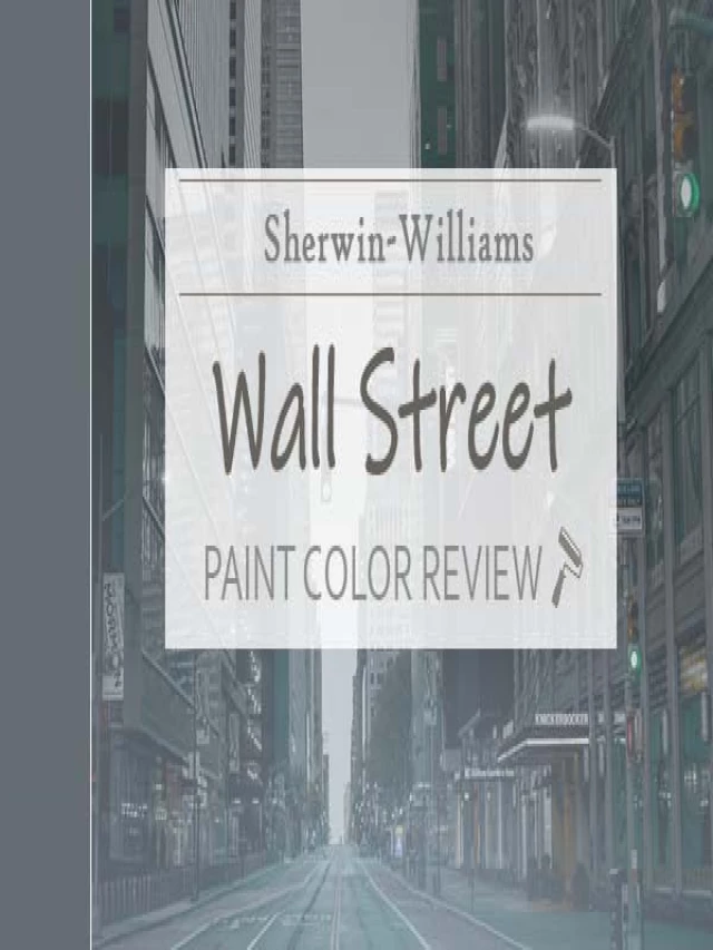   Sherwin Williams Wall Street Review - The Extraordinary Dark Blue-Grey Paint