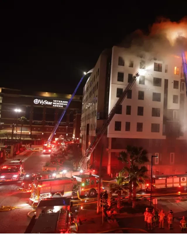   Heartbreaking: Fire Ravages Apartment Building Under Construction in Sports Complex