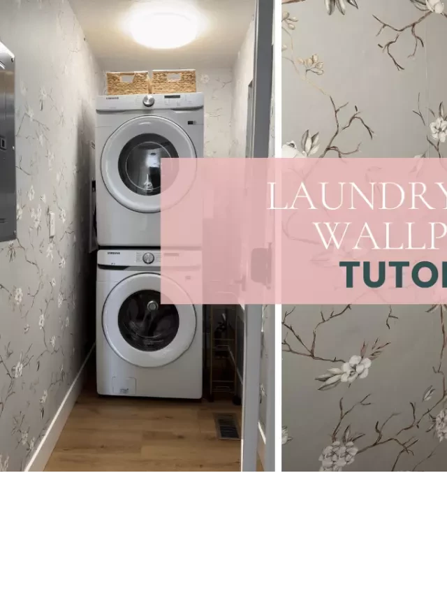   Transform Your Laundry Room with Stunning Wallpaper