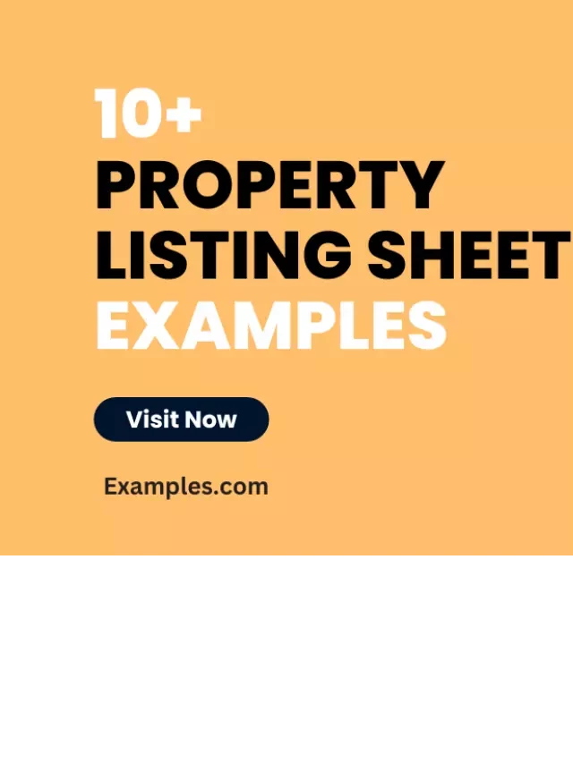   10+ Best Property Listing Sheet Examples &amp; Templates [Download Now]